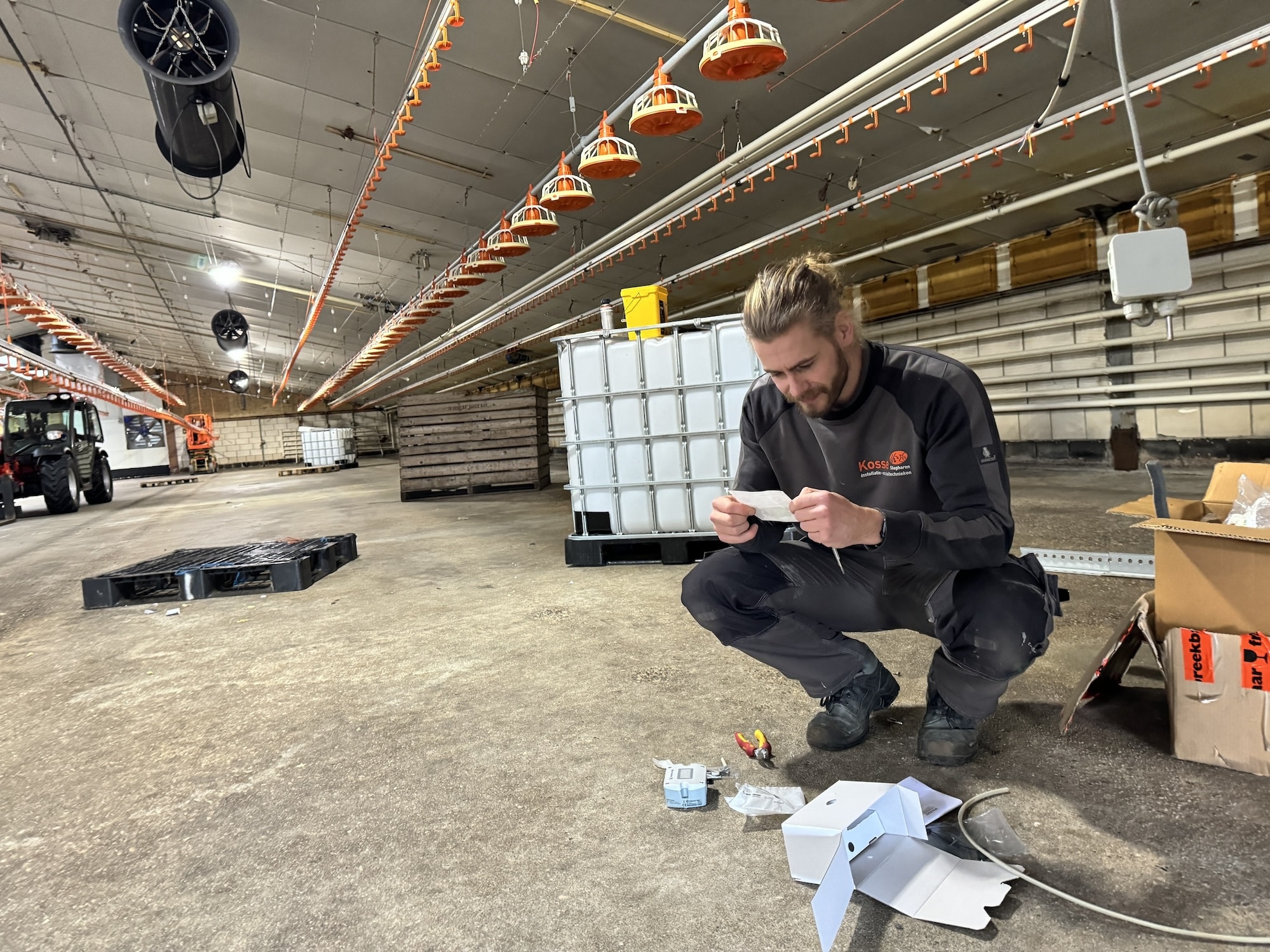 Jesse Kosse bij Mekkes Knol